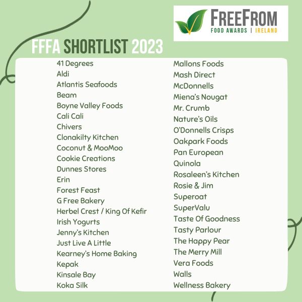 FreeFrom Food Awards 2023 Shortlist